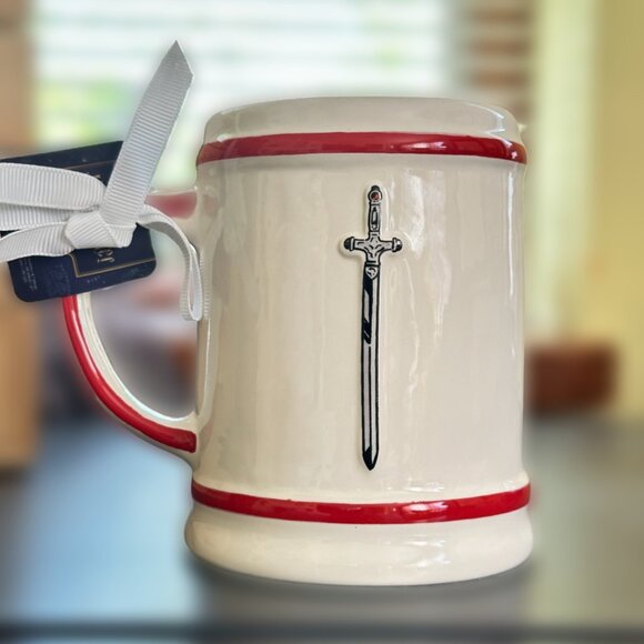 NWT Rae Dunn Harry Potter Gryffindor Lion Crest Coffee Double Sided Mug Cup - Picture 3 of 4